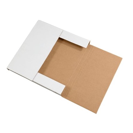 Bsc Preferred 12-1/2 x 12-1/2 x 1'' White Easy-Fold Mailers, 50PK BUY00017618